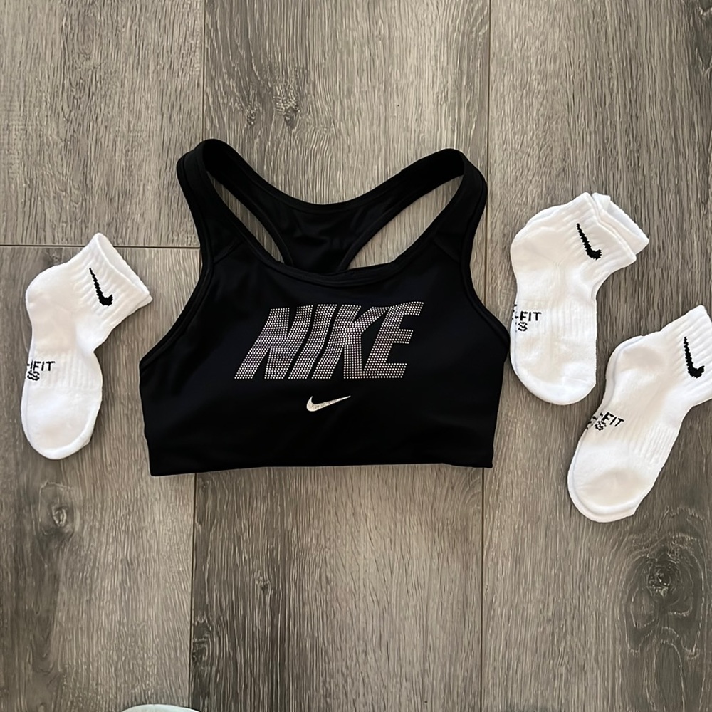 Nike sports bra and socks